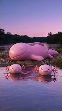 Quagsire and Wooper get pink / Pokemon music animation