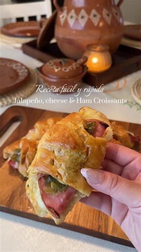 Jalapeño, Cheese & Ham Croissants Recipe
