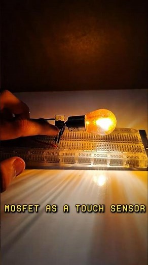 How to make a simple touch sensor using IRFZ44N #electronic