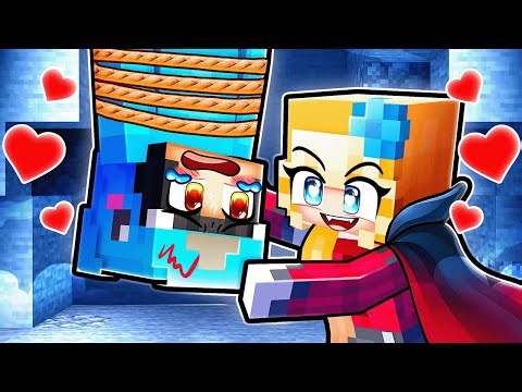 Omz HUMAN and Crystal VAMPIRE Love Story in Minecraft!