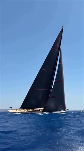 Svea JS1 in Slow Motion — J Class Palma #sailing