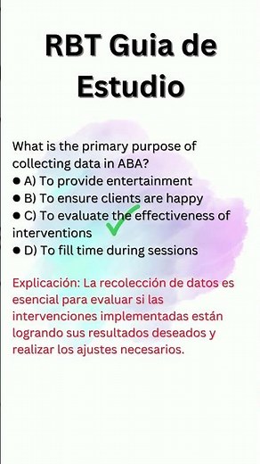 Preguntas de Práctica para el Examen de RBT - Data Collection
