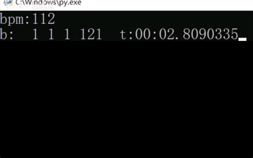 【Python】显示节拍和计时 (trigonometric functions)