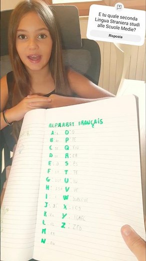 My first FRENCH lesson! Papy quizzes me on the French alphabet for the first time! 🤭