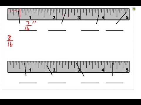 Reading a Ruler to a Sixteenth of an Inch