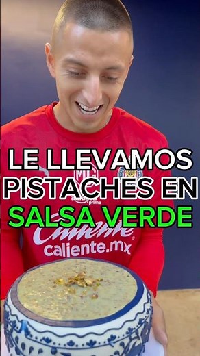 PIOJO TASTED THE PISTACHIOS IN GREEN SAUCE #chivas #futbol #fypyoutube #guadalajara