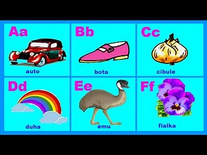 Česká abeceda pro děti | Obrázková ABECEDA | Učíme se abecedu | Anglické písničky pro děti abeceda