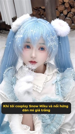 When it snows, I want to touch your heart ❄️ #meowcosplay #shorts