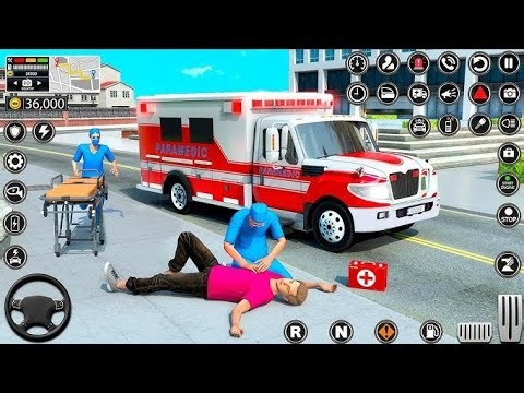 Ambulance City Rescue Simulator 3D Game - 911 US Emergency Ambulance Driving 3D - Android Gameplay