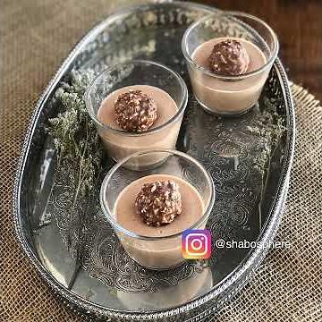 Easy Nutella Mousse Pudding / #shabosphere