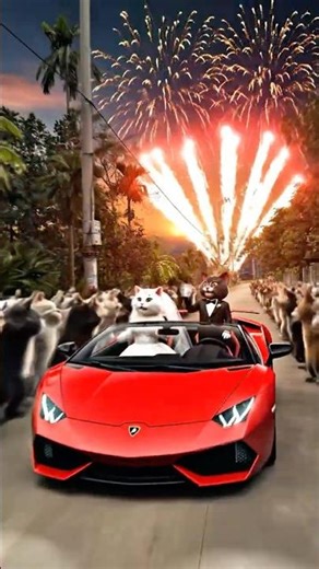 Baby Attends a Fancy Cat Wedding! 😂#couple #martialarts #truongcontv