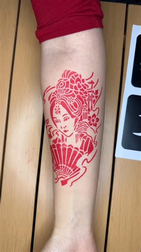 Amazing Stencil Tattoo Art Reveal 🔥