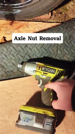 Axle Nut Removal #engine #projectcar #engineering #rebuild #fyp | axle nut removal