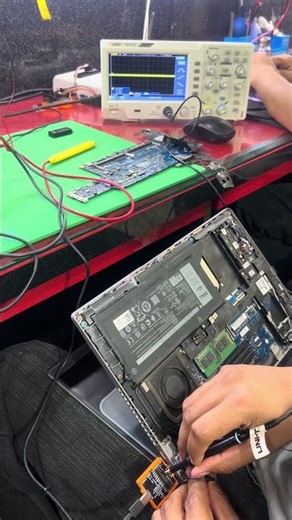 Laptop c type charger problem solve and cc line check data with dso machine #desktopcharger