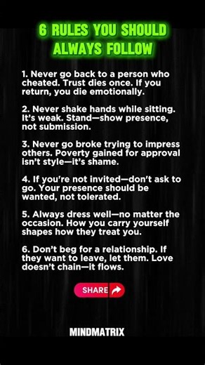6 Rules You Should Always Follow (No Exceptions)...