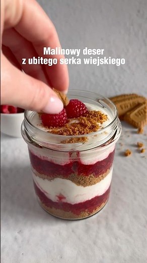 Raspberry dessert with whipped cottage cheese - recipe 😍