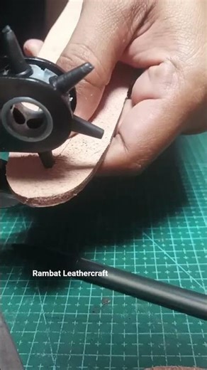 Marking and Cutting Leather for fairbairn sykes knife leather sheath. #leathercraft #handmadeleather