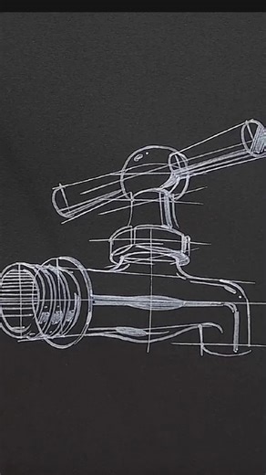 How to easily and neatly draw a Faucet sketch. #faucet #draw #sketch #pencil #art