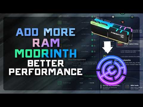 How to Allocate More RAM in Modrinth (Fix Lag & Crashes in Modded Minecraft 🚀)