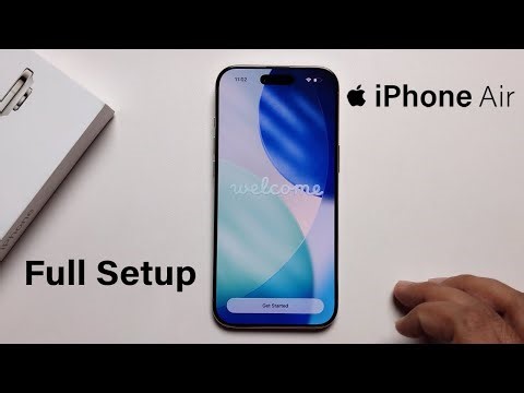 iPhone Air : How to Setup (step by step) Complete Beginner's Guide