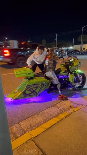 MotoRidge on Instagram: "🔥 Amputee Rides Custom Harley With Style & Class. Born To Ride! | Daytona Bike Week #motorcycle #bike #bikelife #biker #amputee"