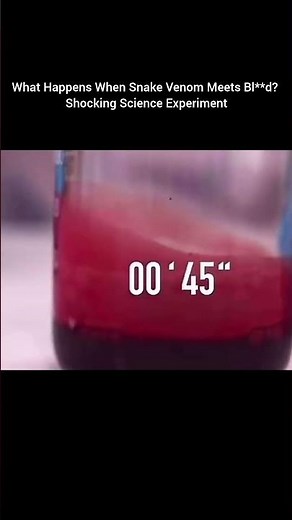 What Happens When Snake Venom Meets Blood? | Shocking Science Experiment