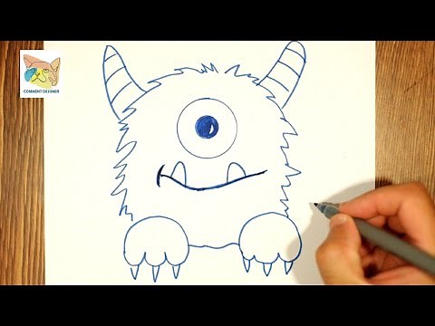 comment dessiner un monstre qui fait peur facilement