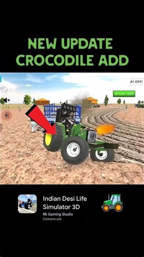new update crocodile add 🚜#shortsfeed #gaming #automobile #videogame #viralshorts #3dgaming