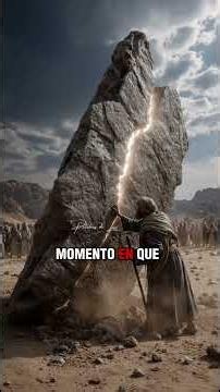 💧 EL DÍA QUE MOISÉS GOLPEÓ LA ROCA Y DIOS HIZO BROTAR AGUA 🪨 | La Lección que Muchos no saben.