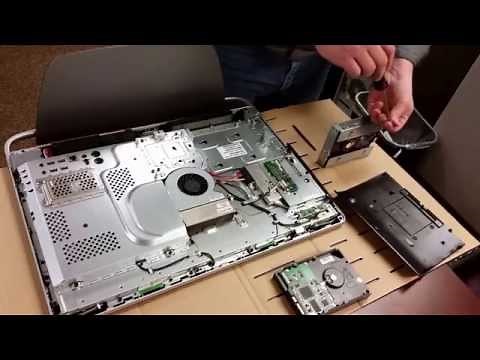How to replace a hard drive and RAM in an HP TouchSmart 520 PC