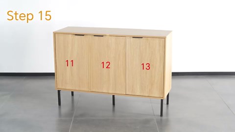 Set of 2 Large Buffet Sideboard Cabinet,91.96" Long Credenza Storage Cabinet,Mid Century Modern Kitchen Pantry Storage Cupboard Cabinets with Doors and Shelves,Fluted Cabinets for Dining Room