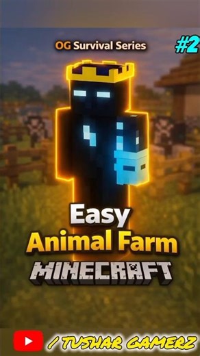 Easy Animal Farm Minecraft #viral #trending #gaming
