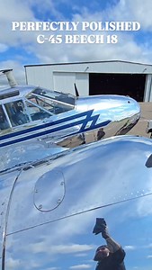 @texas_polishing PERFECTLY POLISHED C-45 BEECH 18 Fully polished @beechcraft C45 BEECH 18 Once owned by the @indianapolismotorspeedway now its home is in sunny California. Knocked this out after we were done polishing warbirds for @eaa show in #oshkosh I haven't used this process on planes in over 15 years, and this is a mixture of old school and new school. No buffer trails, no hashing, true polished perfection. #foryoupage #viralreel #foryou #aviation #viral #getyoasstoclass #shineu #warbirdsp