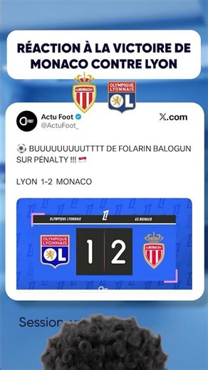 Reaction to Olympique Lyonnais' defeat against AS Monaco! #ol #asm #react