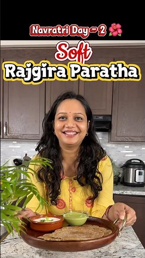 Navratri Day 2 Rajgira Paratha | Easy Vrat Recipe | Amaranth Paratha