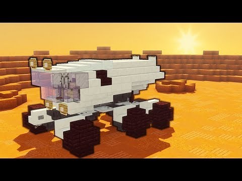 Minecraft - How To Make The SpaceX Mars Rover | Vehicle Tutorial