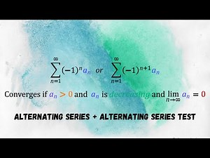 Calculus II: Alternating series + Alternating series test