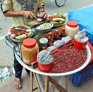 86K views · 1.9K reactions | Masala Badam Jhal Muri with Extreme Sharp Knife Skills | Food BD | Facebook