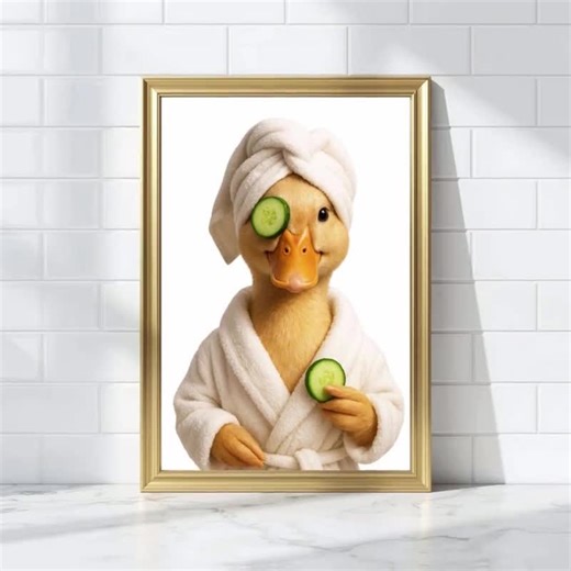 Set of 3 Funny Duck Bathroom Prints, Duck Art, Printable Wall Art, Bathroom Art, Bathroom Wall Decor, Duck in Toilet - Etsy