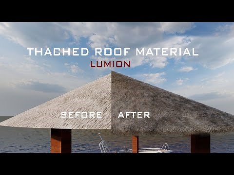 Lumion 11 Thached roof texture apply