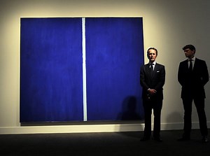 Un tableau bleu vendu 43 millions d'euros aux enchères !