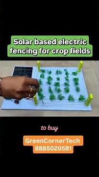 Solar based electric fencing for crops#arduino #btechprojects #nellore#experiment #schoolproject