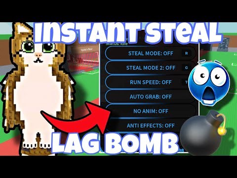NEW INSTANT STEAL SPEED LAG BOMB SCRIPT 💣 STEAL A BRAINROT