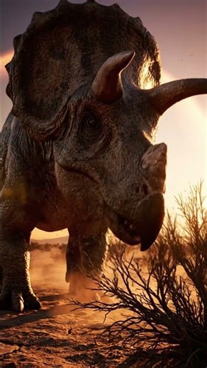 Protoceratops at Dawn: The Desert Sentinel of Cretaceous Dunes