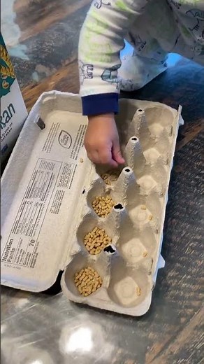Want a tasty way to play and learn? Using Bran cereal, you could have your little one practice: –