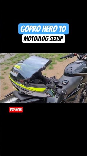 GoPro Hero 10 Motovlogging Setup #goprohero10 #goprohero12 #gopro #motovlog #actioncamera