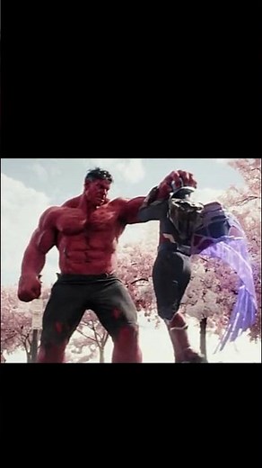 Red hulk destroys captain america in a merciless battle!