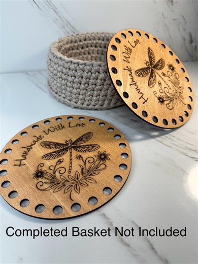 Wood Basket Base for Crochet Projects - Etsy