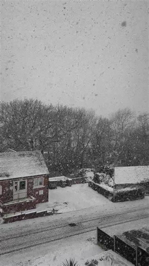Stunning heavy snow shower in the Telford area this morning. 🌨️❤️🏴󠁧󠁢󠁥󠁮󠁧󠁿 Credit: Conor Edwards. | Extreme Weather
