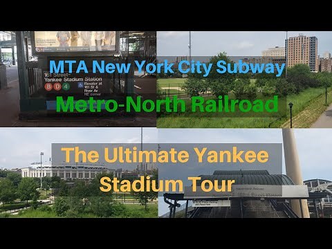 The Ultimate Yankee Stadium Tour on the (4) (B) (D) Trains and Metro-North Railroad